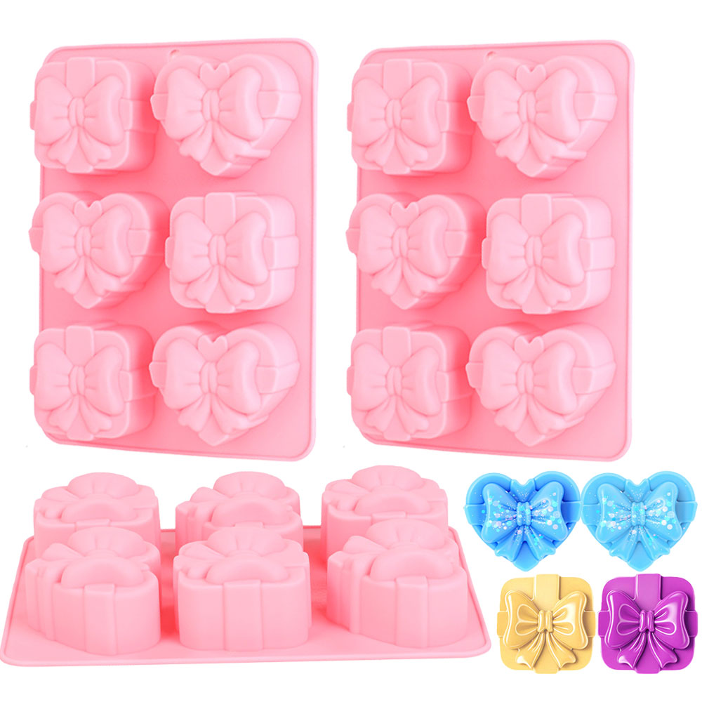 Candle Supplies Tins - Cetakan Silikon Bentuk Hati Persegi 6