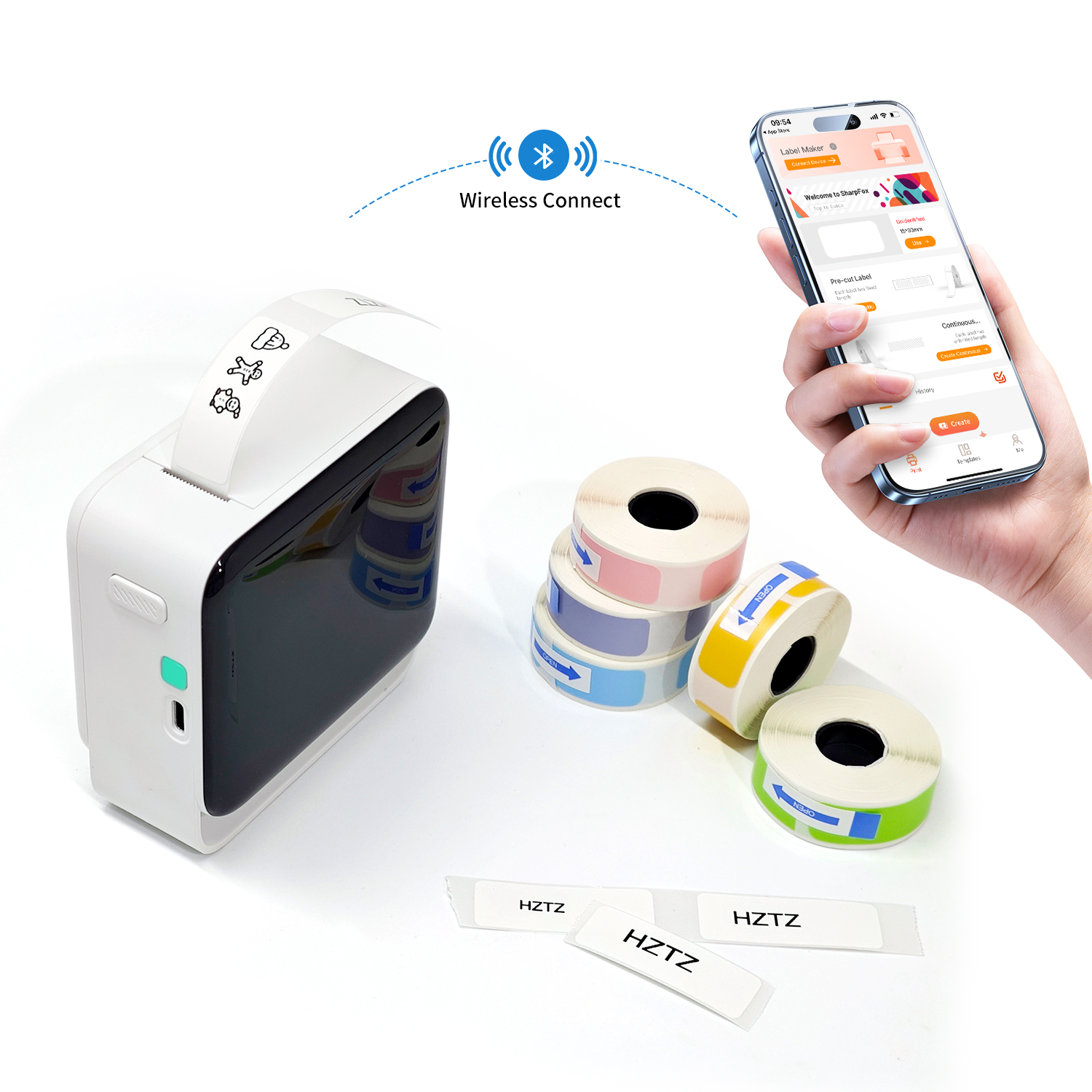 Sticker Label Template - Pembuat Label dengan Gulungan Kertas untuk