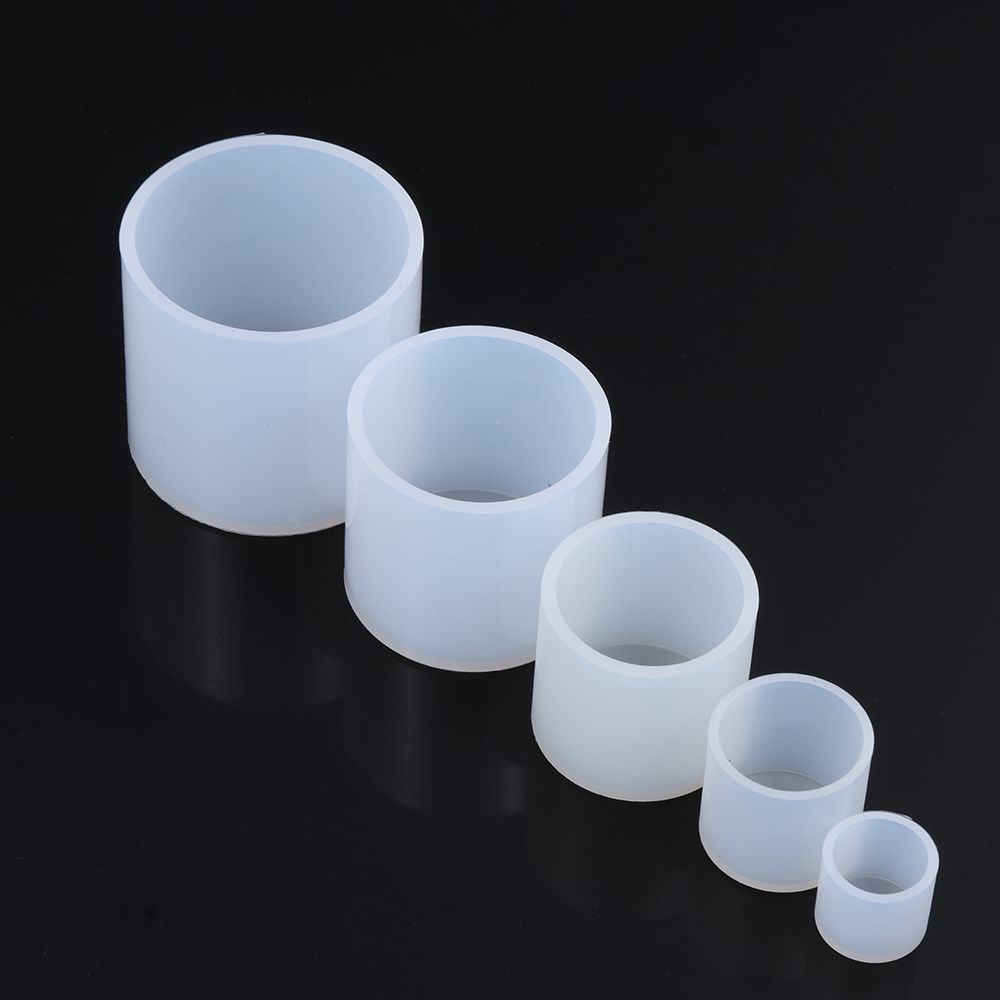 Candle Supplies Tins - Cetakan Lilin Silikon Silinder 3D Buatan