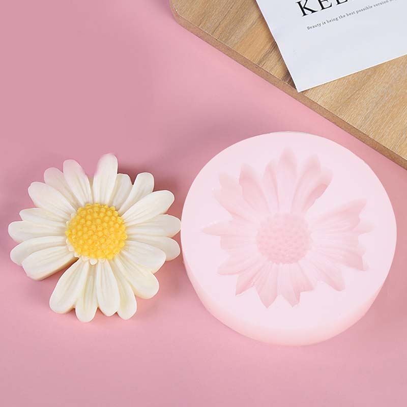 Candle Supplies Tins - DIY cetakan silikon lilin Daisy bunga