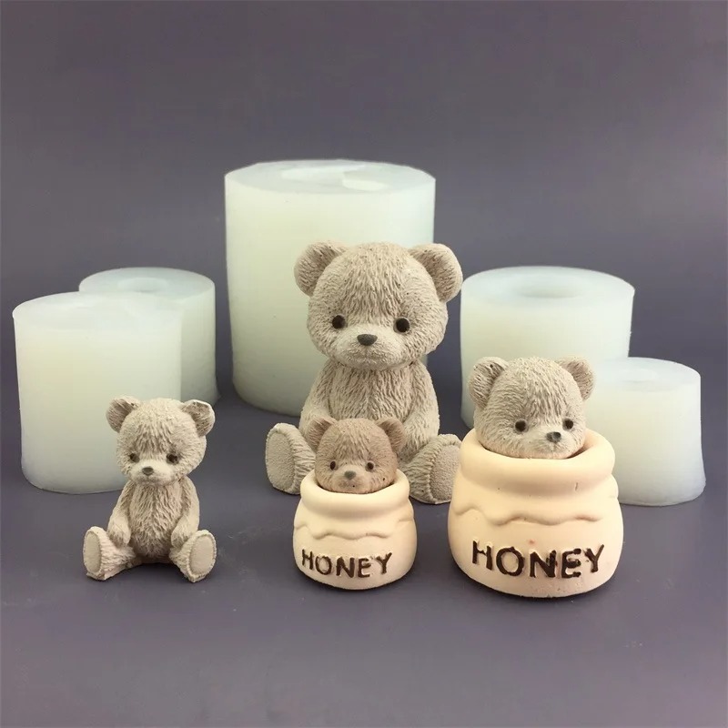 Candle Supplies Tins - Cetakan Lilin Silikon Bentuk Stoples Madu