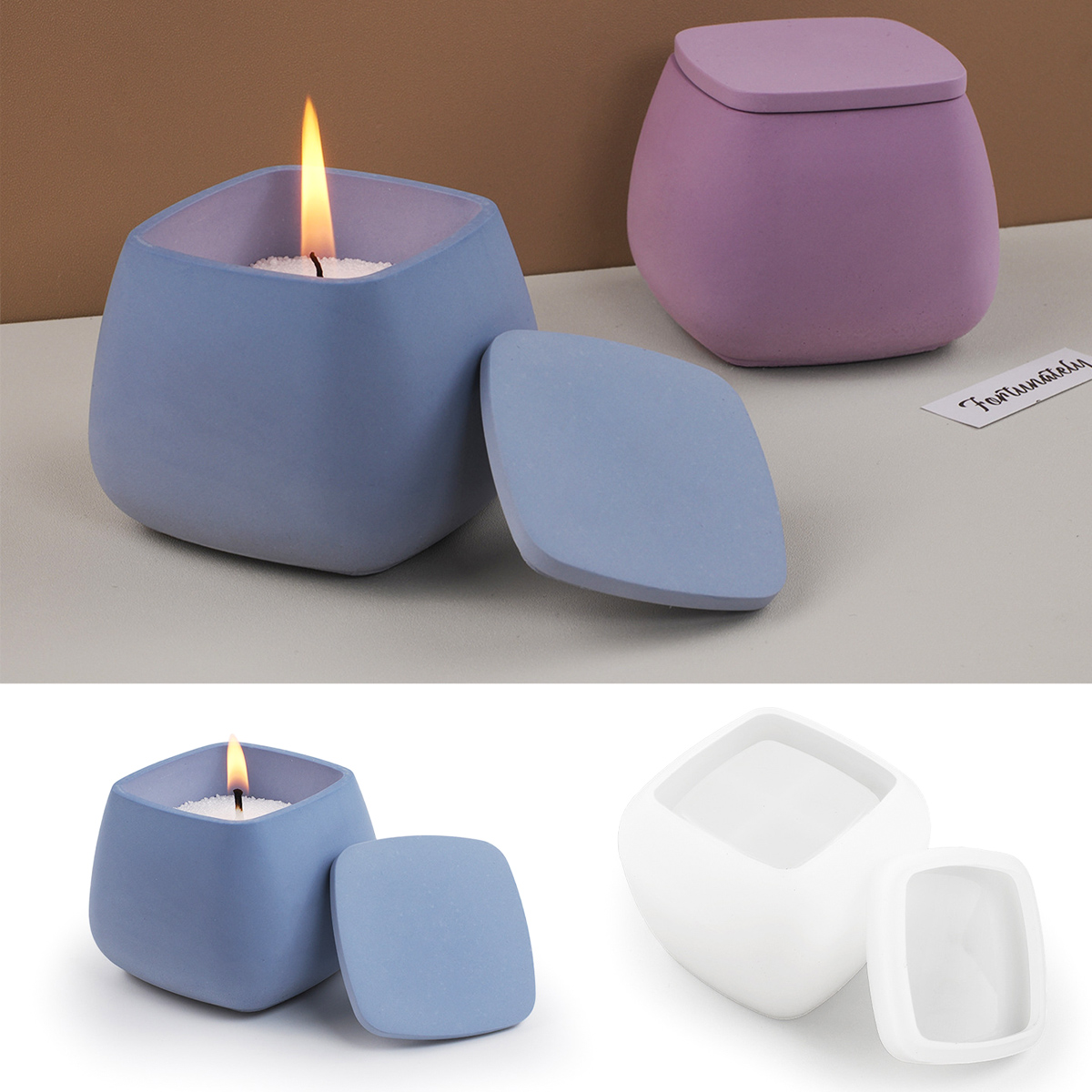Stoples lilin persegi cetakan  - Candle Supplies Jars ulasan dan harga