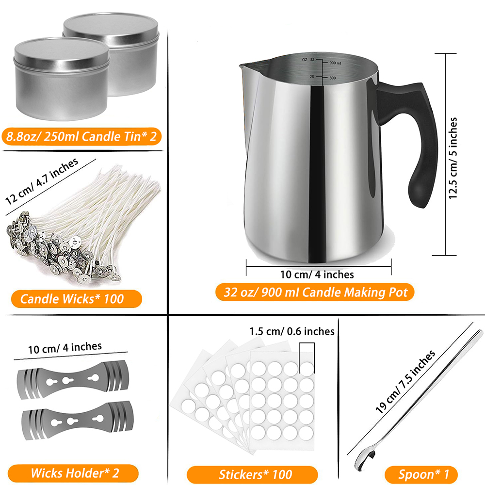 Perlengkapan Kit pembuat lilin - Candle Supplies Jars ulasan dan harga