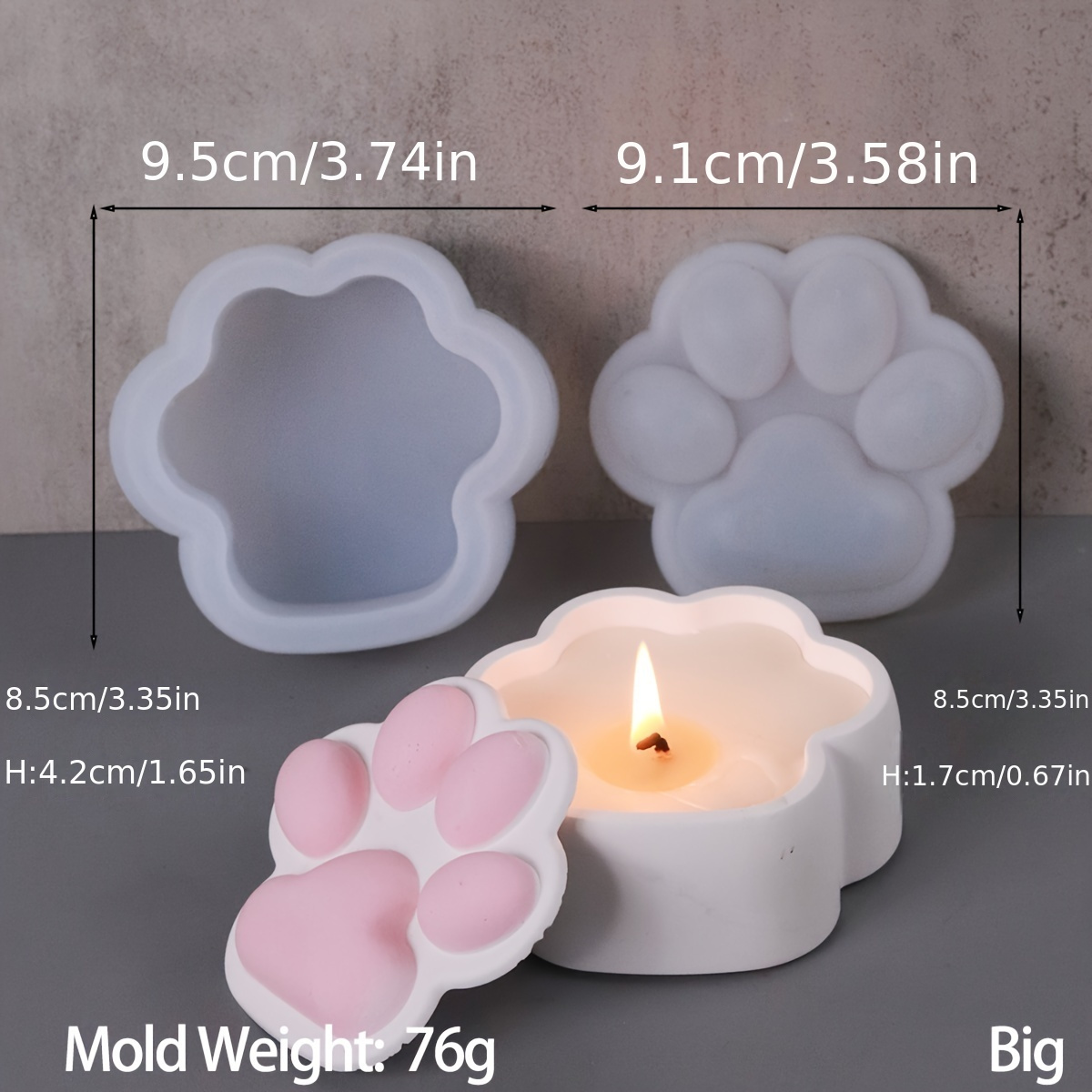 Kotak Penyimpanan Cakar Kucing - Candle Supplies Jars ulasan dan harga