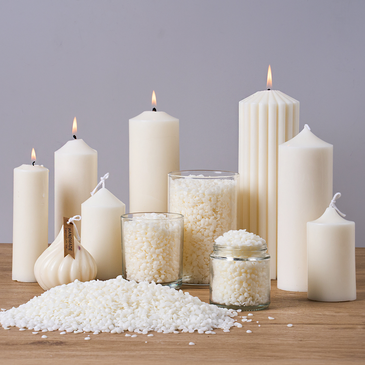 500G/1000G Lilin Kedelai Alami - Candle Making Supplies Usa ulasan dan harga