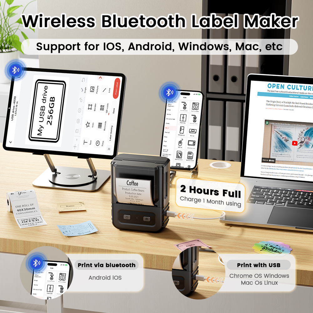 Printer Label Mini 20-50Mm Sti - Sticker Label Template ulasan dan harga