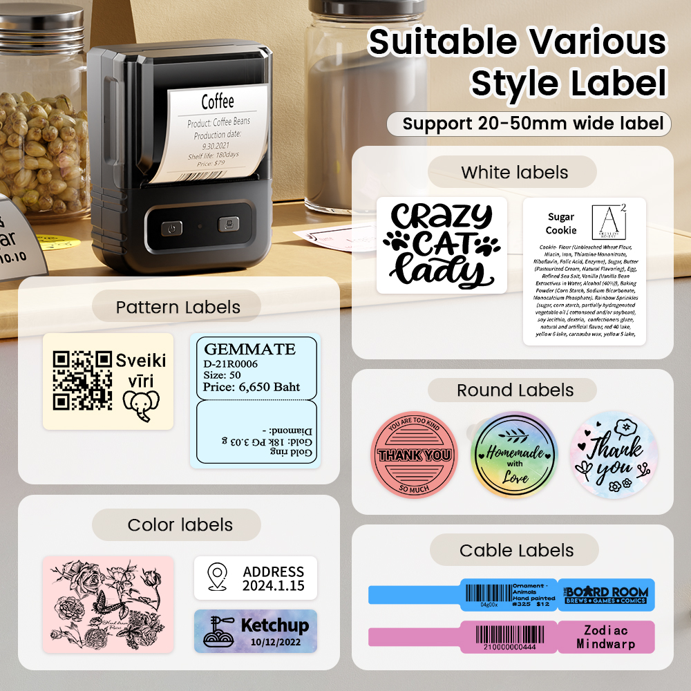 Printer Label Mini 20-50Mm Sti - Sticker Label Template ulasan dan harga