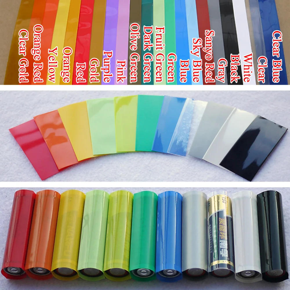 25~500pcs Selongsong Baterai P - Shrink Sleeve Pvc ulasan dan harga