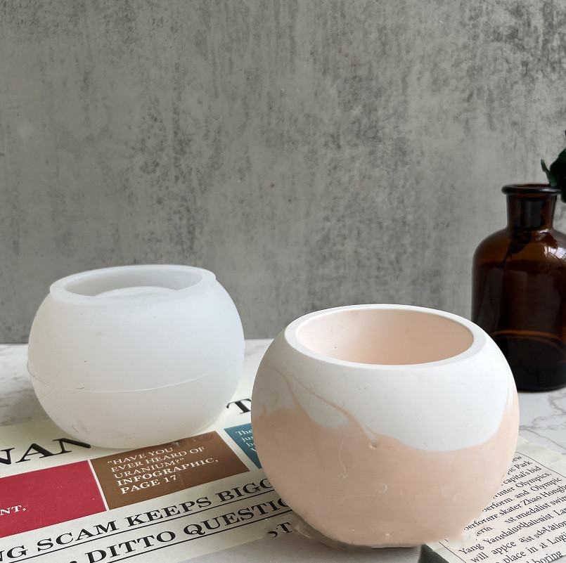 Bulat Beton Stoples Lilin Sili - Candle Supplies Jars ulasan dan harga