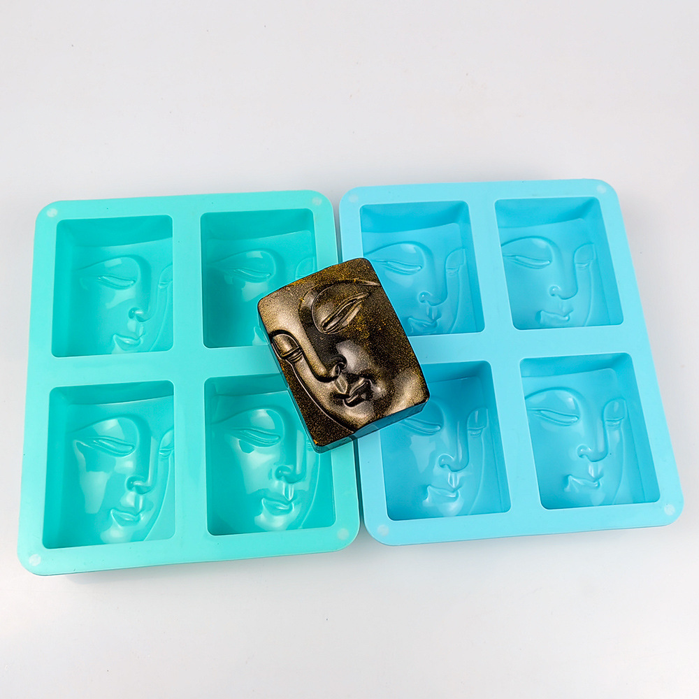 Cetakan sabun potret Buddha 4  - Candle Supplies Tins ulasan dan harga